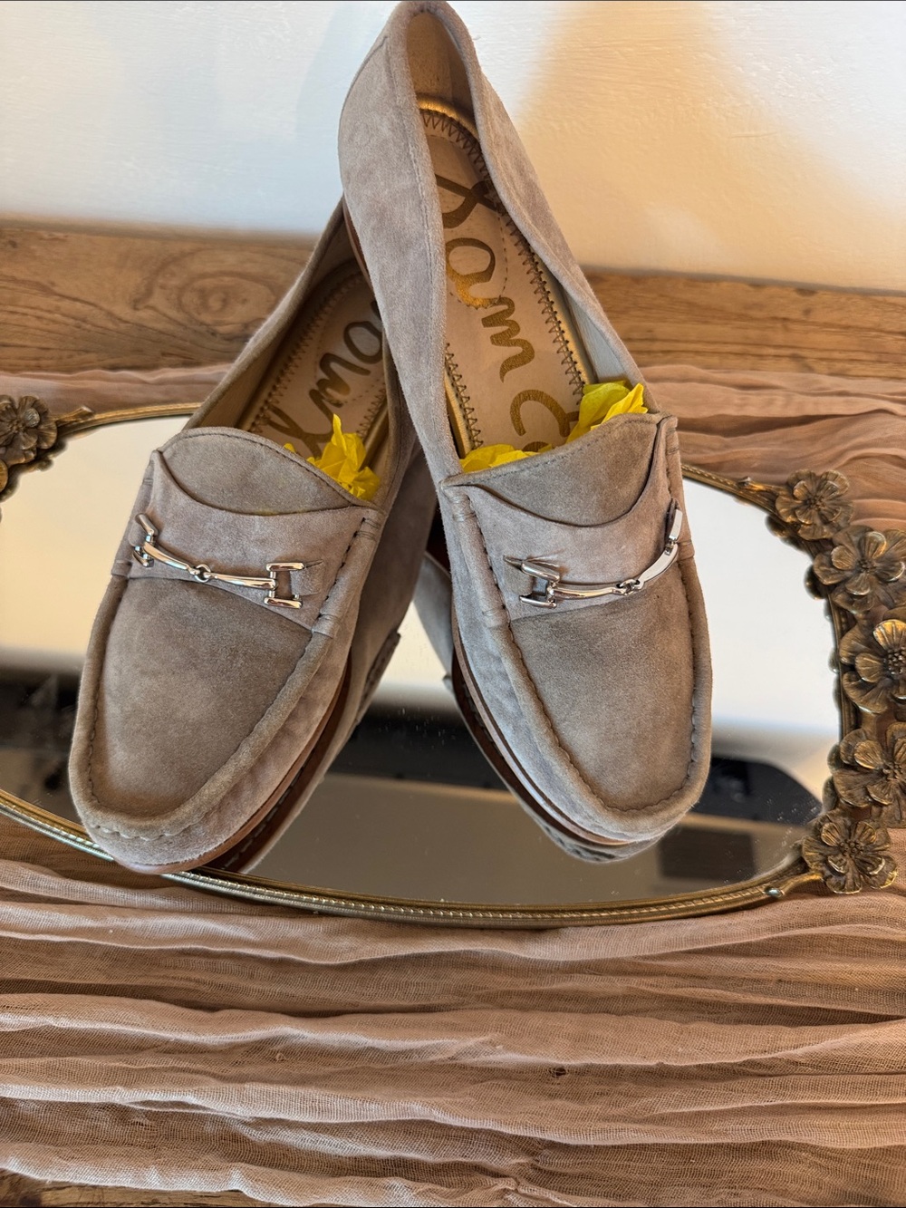 These are the Sam Edelman Talia suede loafers